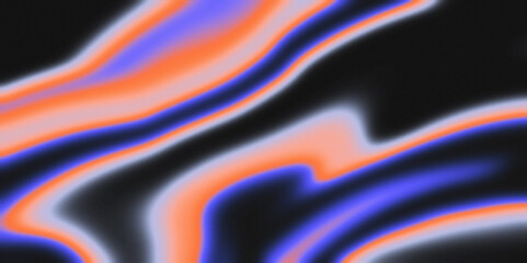 A purple, orange, and blue abstract, grainy background, smooth curves, light black and orange, emotive abstractions, color field explorations, free-flowing and fluid lines, reflective surfaces - 738044074