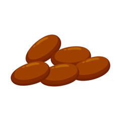 Sweet food dates fruit iftar ramadan illustration vector