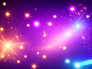 colorful sparkling light neon light shapes abstract wallpaper background 