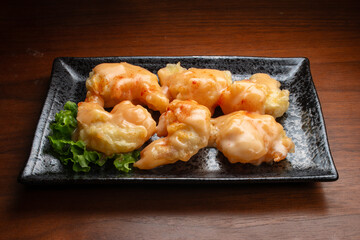 濃厚エビマヨ　中華海老チリ　俯瞰