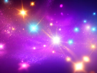 colorful sparkling light neon light shapes abstract wallpaper background 