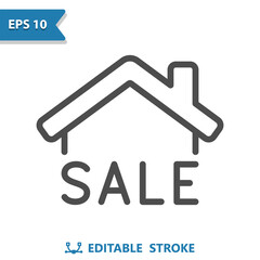 House Icon. Sale, For Sale Sign, Real Estate, Home