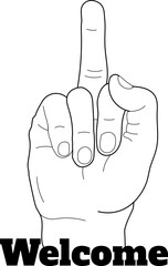 Middle Finger Hand SVG  Humor Funny prints