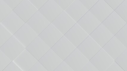 White Geometric Background. 3d Illustration