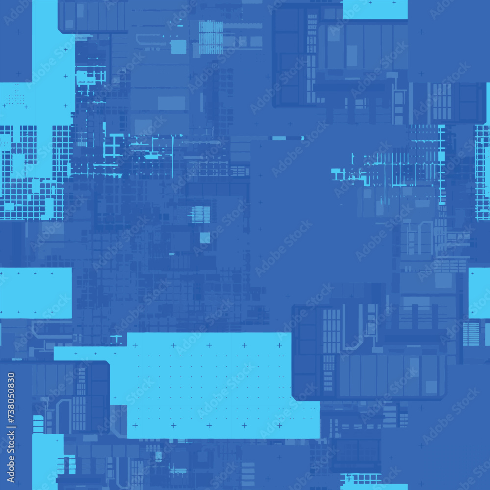 Poster futuristic electronic circuit board. central computer processors cpu concept. technological and scie