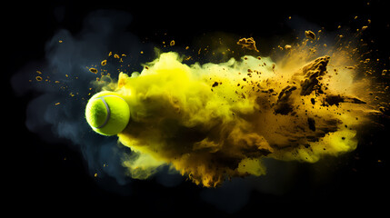 Tennis theme illustration, tennis close-up - obrazy, fototapety, plakaty
