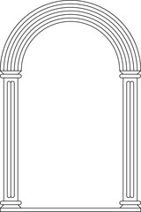 PNG boho frame arch arc portal logo illustration modern minimalistic retro aesthetic linear  bohemian design element mystical geometric abstract border