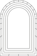 PNG boho frame arch arc portal logo illustration modern minimalistic retro aesthetic linear  bohemian design element mystical geometric abstract border