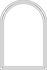 PNG boho frame arch arc portal logo illustration modern minimalistic retro aesthetic linear  bohemian design element mystical geometric abstract border