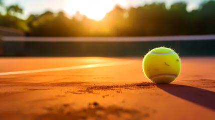 Tennis theme illustration, tennis close-up - obrazy, fototapety, plakaty