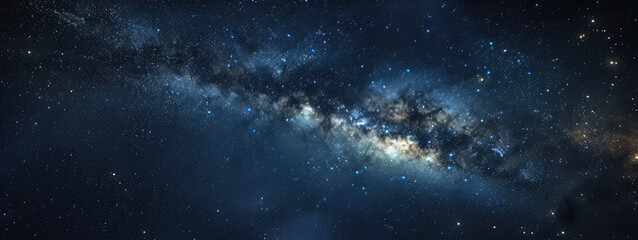 Majestic Milky Way Galaxy Panorama at Night