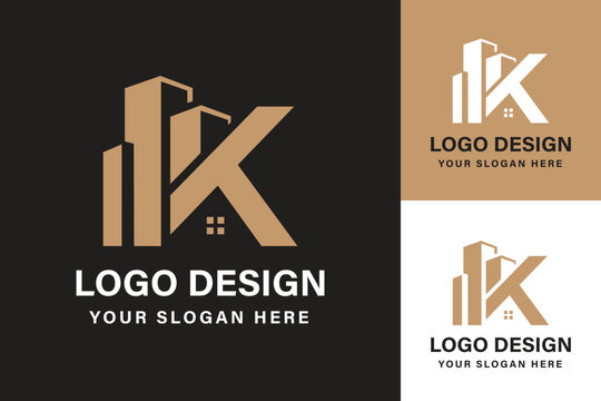 The vector of k alphabet logo design collections for business