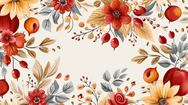 A picture of a floral background with a name in the middle