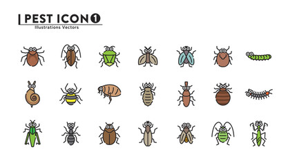 害虫　虫　昆虫　イラスト © DESIGN ARTS