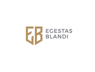 EB. Monogram of Two letters E and B. Luxury, simple, minimal and elegant EB logo design. Vector illustration template.
- 738063833