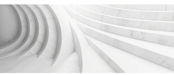 Modern Abstract White Architecture Interior Design