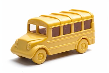 adorable yellow school bus toy for kids, generative AI