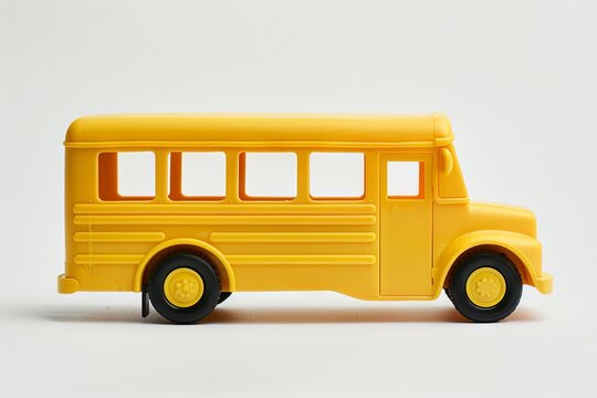 adorable yellow school bus toy for kids, generative AI