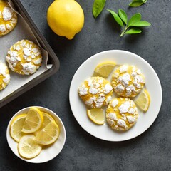 Lemon crinkle cookies