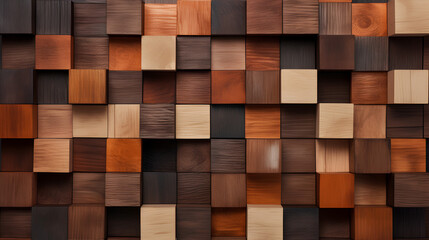 stack wooden 3d cubes rustic wood texture 