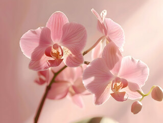 A pink orchid close up photo. High quality