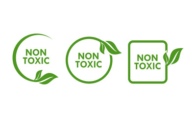 Non toxic design logo template illustration
