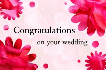 結婚祝いのメッセージカード