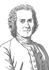 Jean-Jacques Rousseau, famous Genevan philosopher, 1712-1778