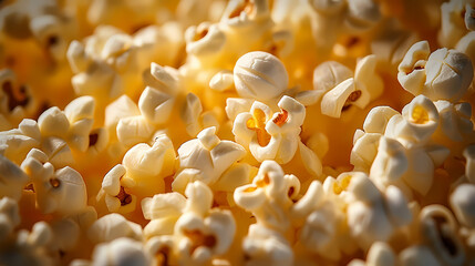 Popcorn background, snack background concept