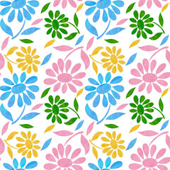 Fototapeta na wymiar Flower pattern, Fabric pattern