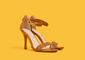 Women's heeled shoes. Summer shoes and style.