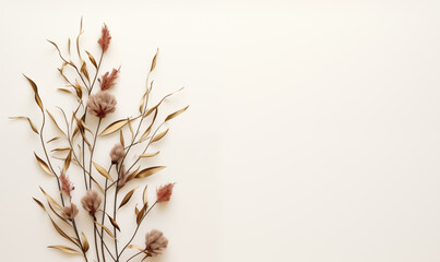 floral framing border mock-up invitation card elegant design