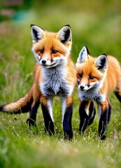 Fototapeta premium red fox vulpes