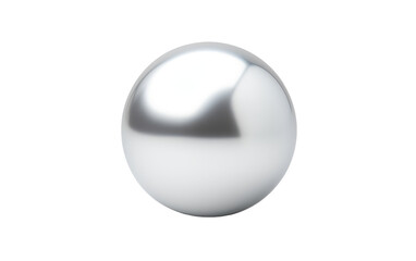 Silver ball. A silver ball reflecting light and creating a simple yet striking composition. Isolated on a Transparent Background PNG.