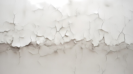 Obraz premium Old wall texture background, damaged cracked plaster and light paint