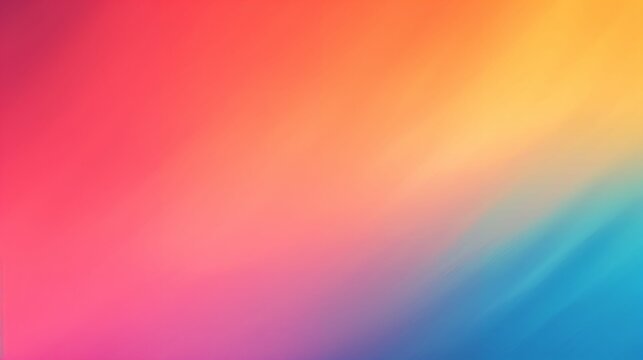 Wide Rippled Tilted Gradient Hot Pink Tropical Sunset Diagonal Spectrum