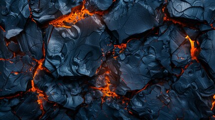 Burning coal texture. Abstract background for design with copy space.