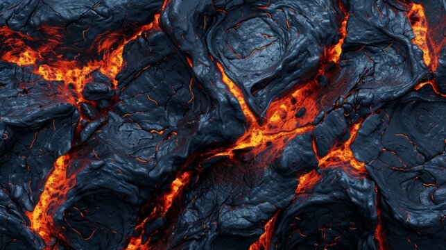 Close-up of hot coals in the coals. Abstract background.