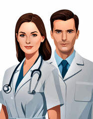 Doctor and nurse