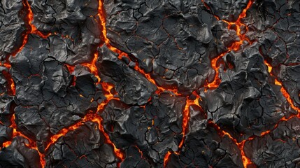 Close-up of burning coals. Abstract background of embers - obrazy, fototapety, plakaty