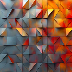Modern Abstract Geometric Shapes Background in Warm Tones