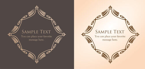 アンティークなフレームデザイン