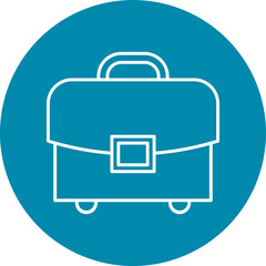 Briefcase Line Filled Icon