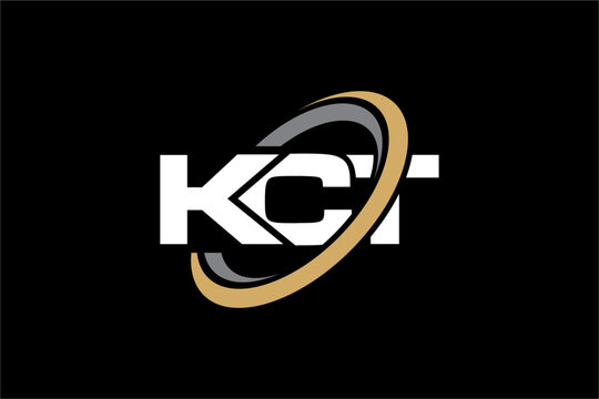 KCT creative letter logo design vector icon illustration