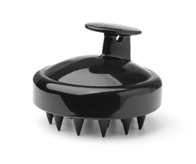 Black plastic scalp massager