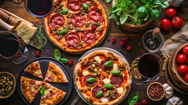 Italian Pizza Feast with Wine Pairing