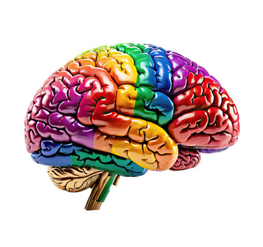 brain isolated on transparent background