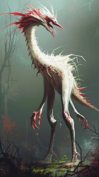 A digital painting of a fantastical creature that has never been seen before