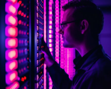 IBM Security Specialist adjusting settings in a cyber world