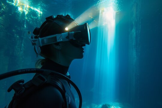 Underwater exploration made possible through Virtual Reality diving gear